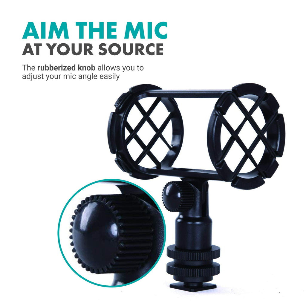 Movo SMM1 Camera Shoe Shockmount for Shotgun Mics