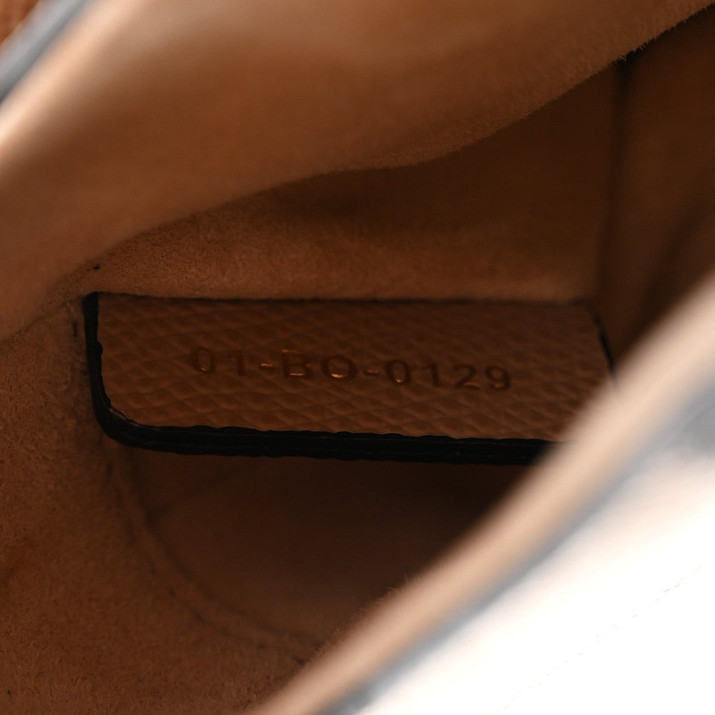 Grained Calfskin Mini Saddle Bag Fard