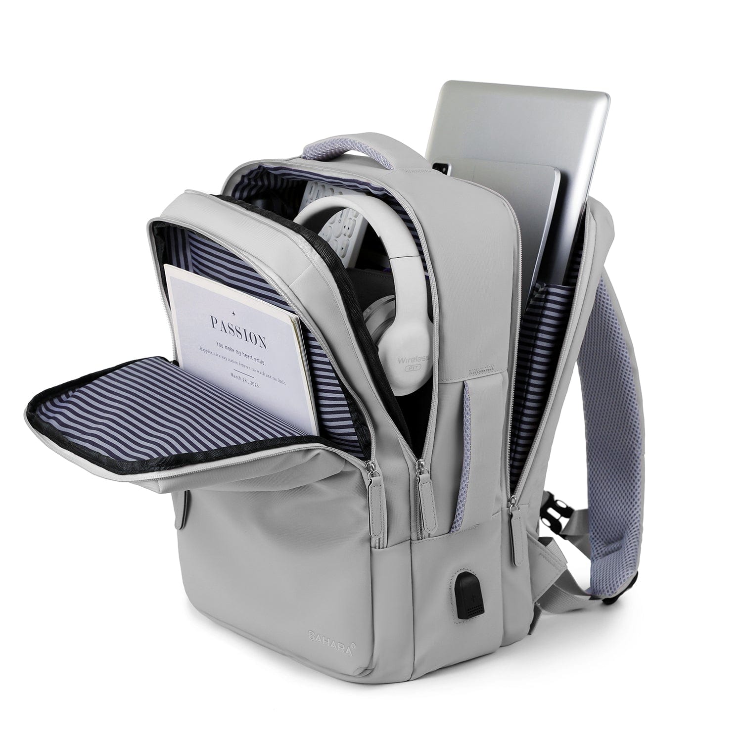 SAHARA - Multi-Pocket USB Travel Backpack — Voyager Travel Max - Laptops up to 16"