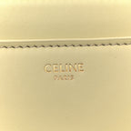 Satinated Calfskin Mini 16 Top Handle Bag Almond Green