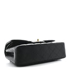 Lambskin Quilted Small Double Flap Black