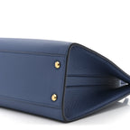 Grained Calfskin Small Frances Tote Navy