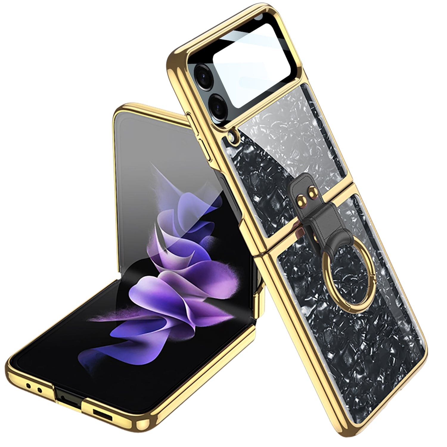 SAHARA - Inspire Series Marble Case with Ring - Samsung Galaxy Z Flip4