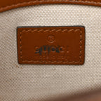 New Canvas Charisma Calfskin Crystal GG Monogram Mini Horsebit 1955 Shoulder Bag Camel Ebony