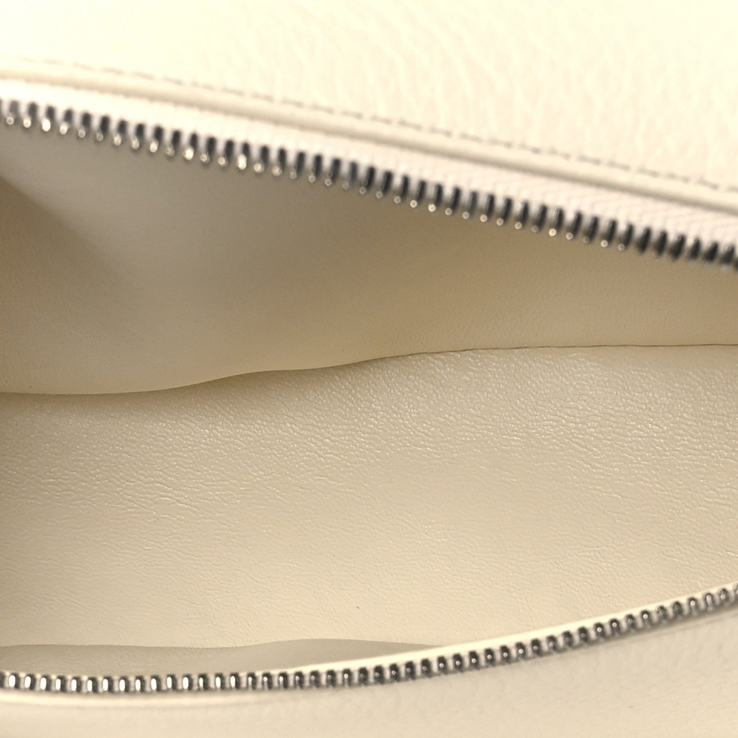 Grained Calfskin L19 Extra Pocket Pouch  Whisper White