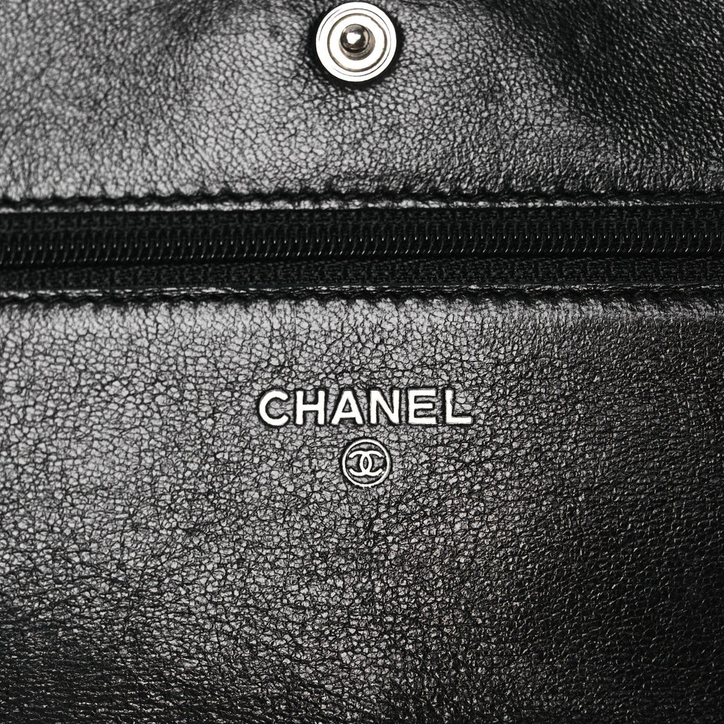 Aged Calfskin Quilted Reissue Wallet On Chain WOC Black
