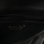 Lambskin Quilted Mini Rectangular Flap Black