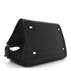 Grained Calfskin Soft Margaux 10 Bag Black