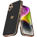 Entronix Case Compatible with iPhone 16 - [Flexible] Luxury Glossy Heart