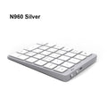 Aluminum Alloy 28 Keys Bluetooth Wireless Numeric Keypad with USB HUB More Function Keys Mini Numpad for Accounting tasks