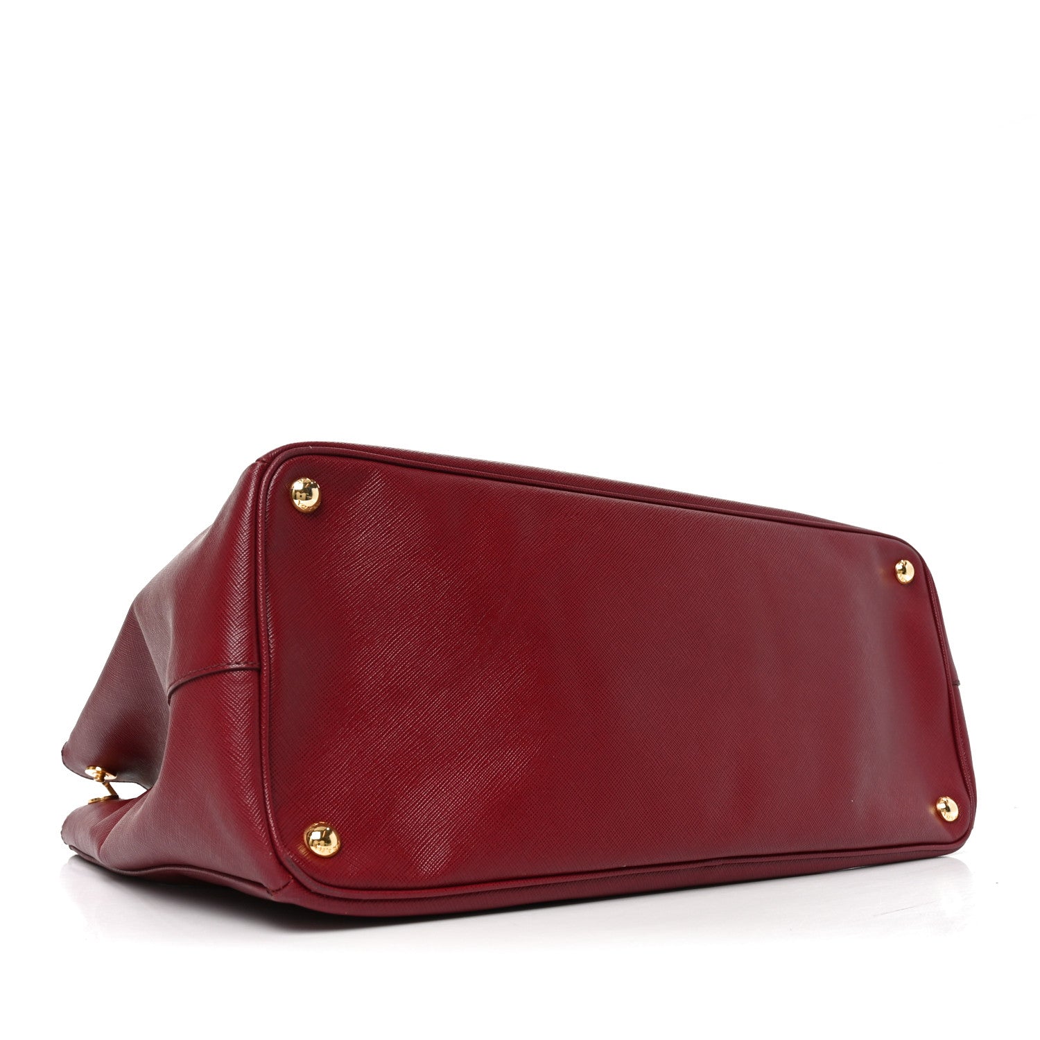 Saffiano Lux Extra Large Galleria Double Zip Tote Cherry
