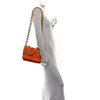 Suede Maxi Intrecciato Padded Chain Cassette Crossbody Bag Maple