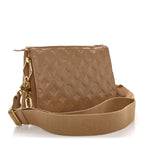 Lambskin Embossed Monogram Coussin PM Camel