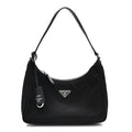 Tessuto Nylon Saffiano Mini Re-Edition 2005 Bag Black