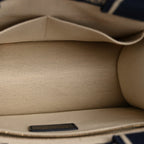 Calfskin Dioriviera Toile De Jouy Small Book Tote With Strap Blue Multicolor