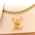 Grained Calfskin Lockme Tender Quartz