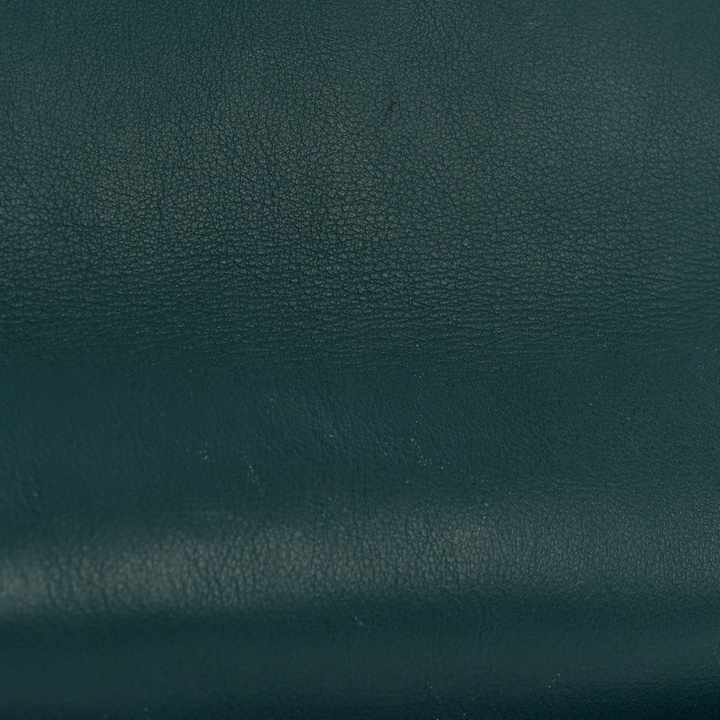 Calfskin Quilted East West Flap Dark Blue