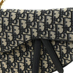 Oblique Saddle Bag Blue