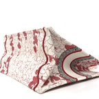 Canvas Embroidered Medium Dioramour D-Royaume Book Tote Red Multicolor