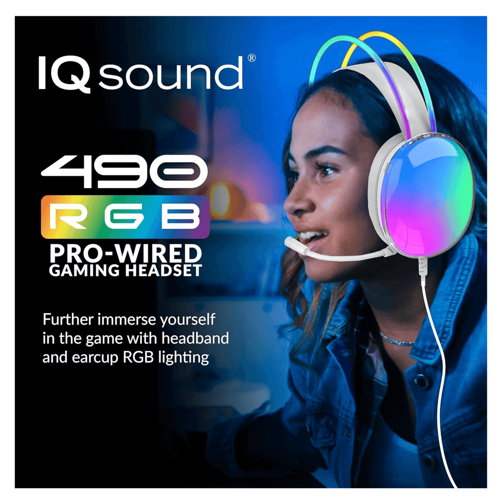 Pro-Wired Gaming Headset with Lights & Surround Sound
