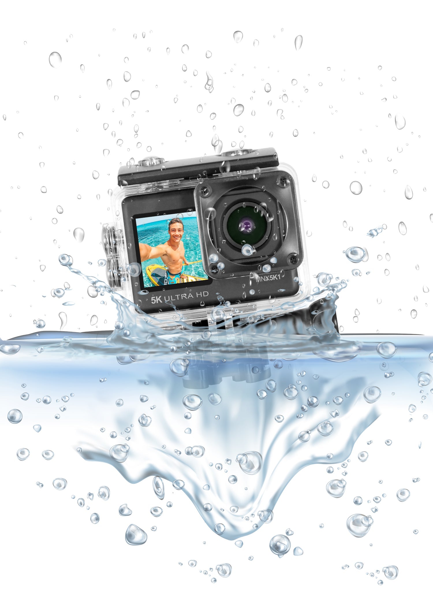 MINOLTA MNX5K1 5K Ultra HD / 24 MP Action Camera Kit