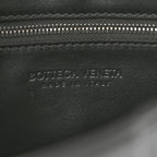 Calfskin Maxi Intreccio Cassette With Strap Bag Dark Green