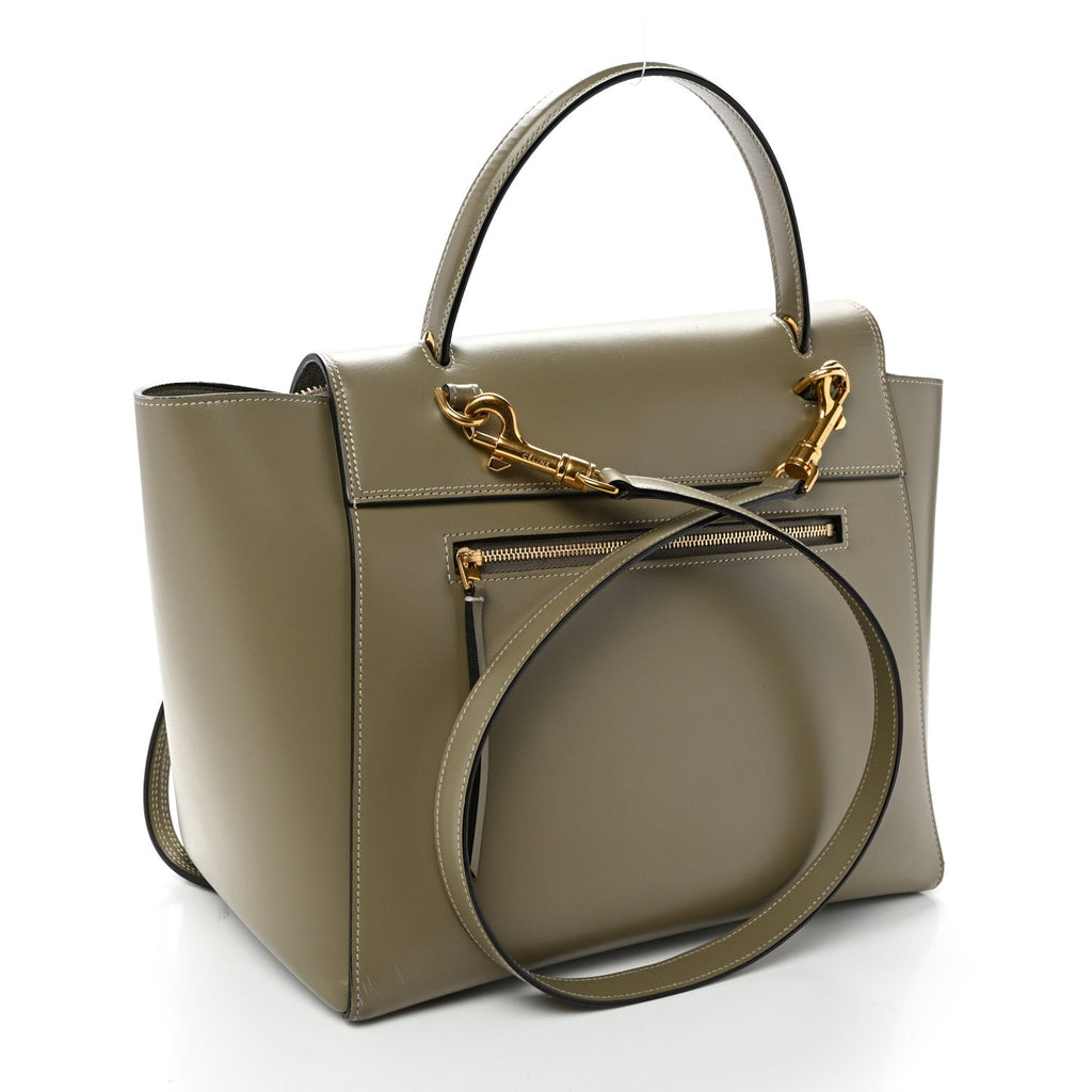 Smooth Calfskin Mini Belt Bag Light Khaki Cream