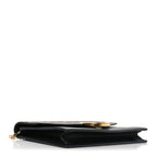 Vitello Cruise F is Fendi Bi-Color FF 1974 Embossed Medium Envelope Wallet On Chain Black Maya