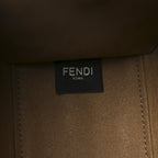 Fabric Jacquard FF 1974 Logo Small Fendi Sunshine Shopper Tote Tobacco Moro Sand