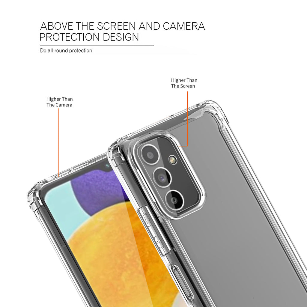 Reiko High Quality 2X Clean Pc And Tpu Bumper Case In Clear For Samsung Galaxy A13 5G