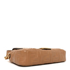 Nappa FF 1974 Embossed Baguette Miele Scuro