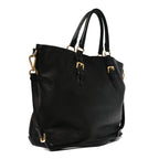 Vitello Daino Tote Black