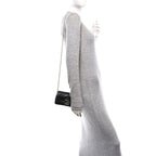 Lambskin Matelasse Mini GG Marmont Shoulder Bag Black