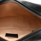 Calfskin Matelasse Mini GG Marmont Chain Shoulder Bag Black