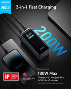 Anker Prime Power Bank (20K, 200W) and Anker 140W 2-in-1 USB-C to USB-C Cable