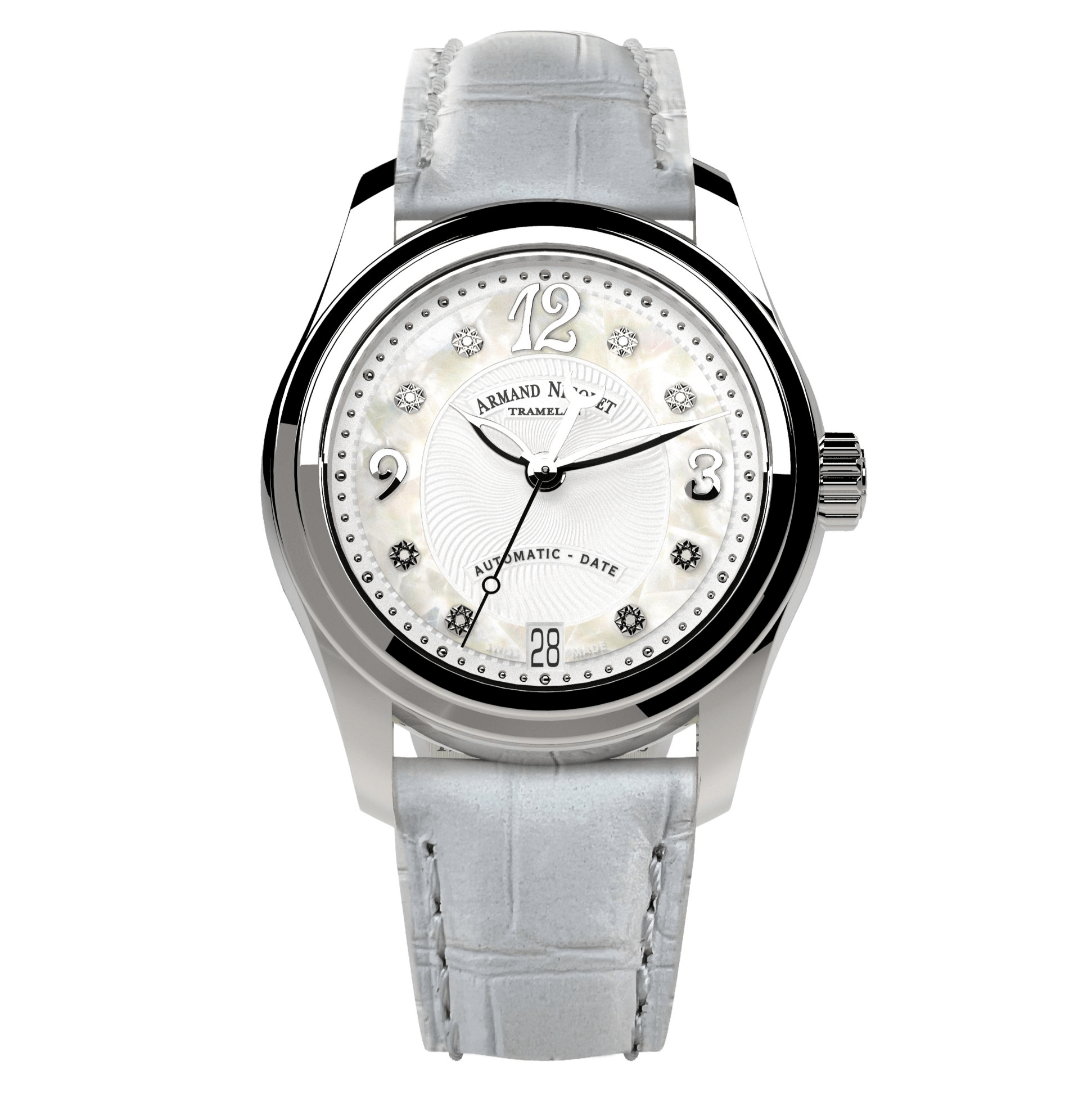 Armand Nicolet Ladies Watch M03-3 White Leather