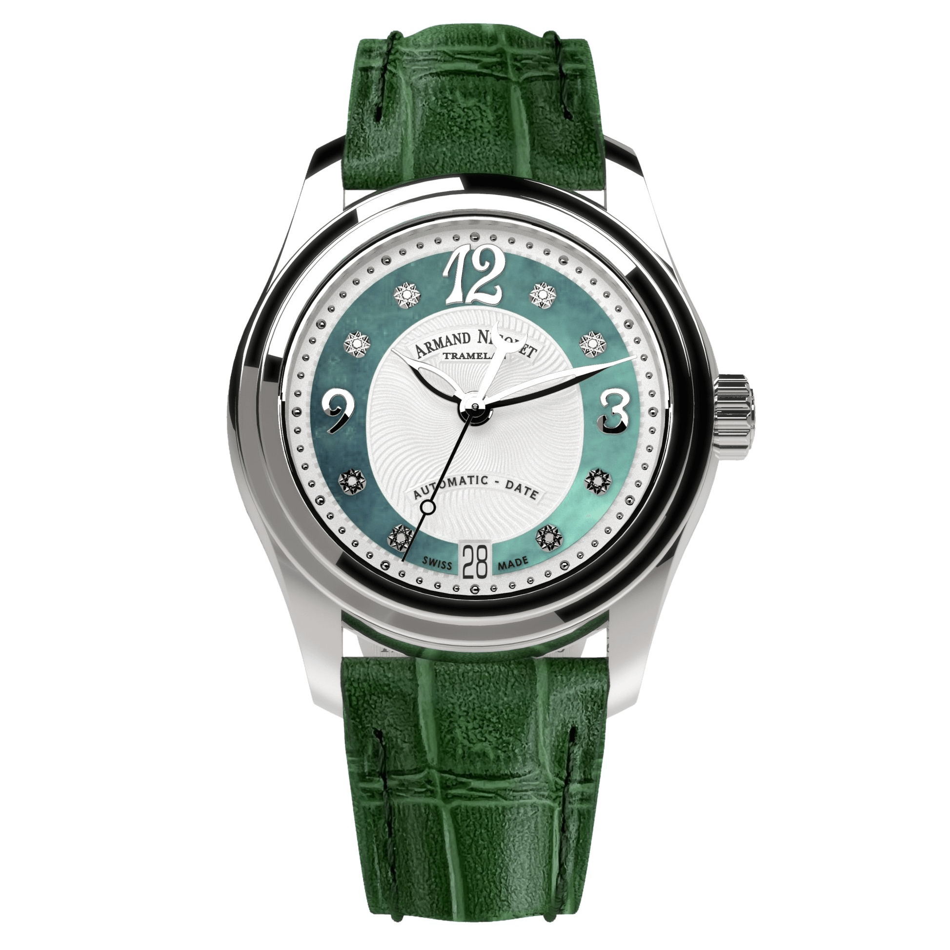 Armand Nicolet Ladies Watch M03-3 Green Leather