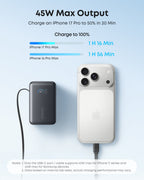 Anker Nano Charger (70W, 3 Ports) and Anker Nano Power Bank (10K, 45W, Built-In Retractable USB-C Cable)