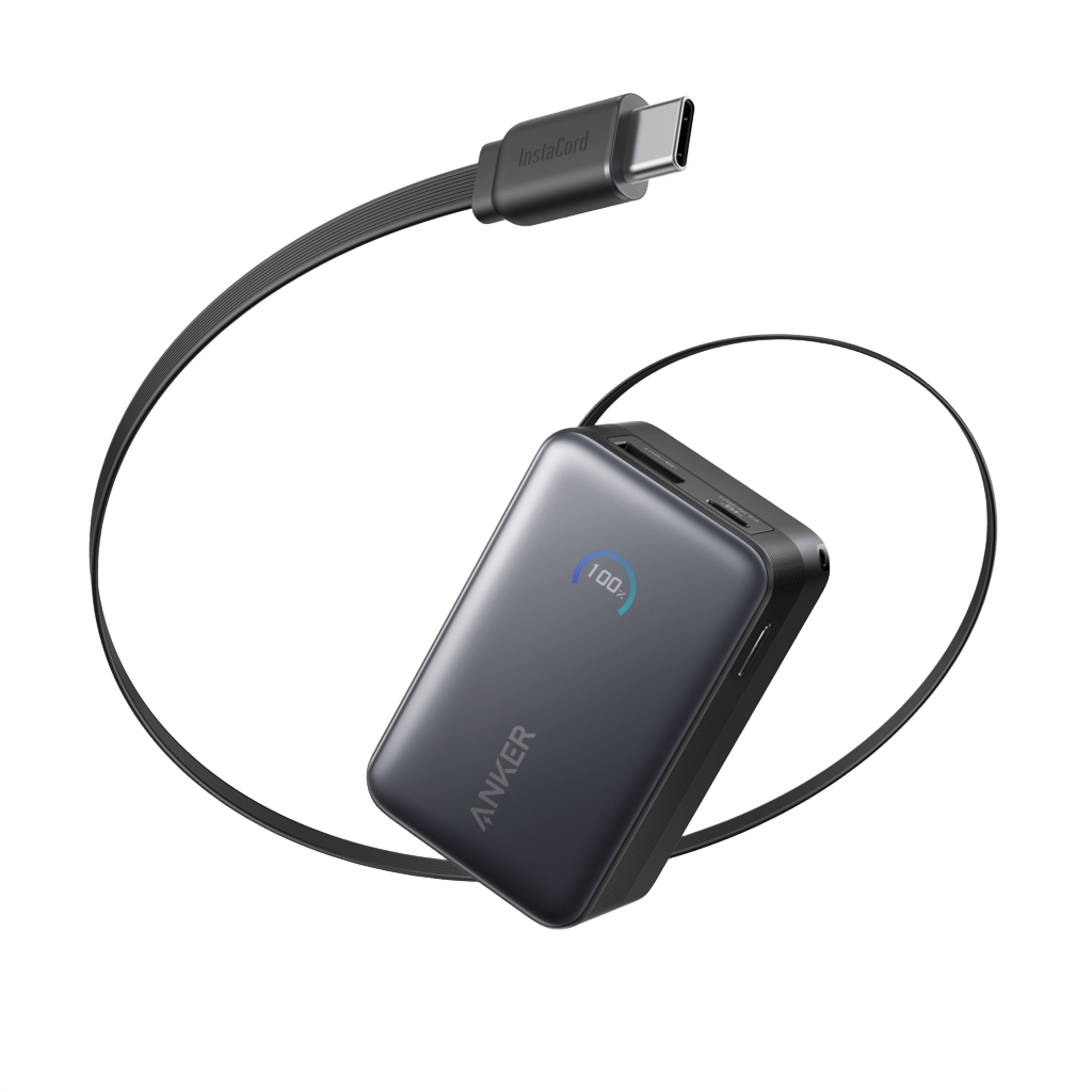 Anker Nano Power Bank (10K, 45W, Built-In Retractable USB-C Cable) | Customizable