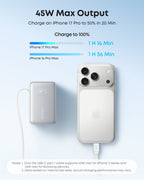 Anker Nano Power Bank (10K, 45W, Built-In Retractable USB-C Cable) | Customizable