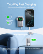 Anker MagGo Power Bank (10K, 35W, For Apple Watch) and Anker Nano Charger (35W, Built-In Retractable USB-C Cable)