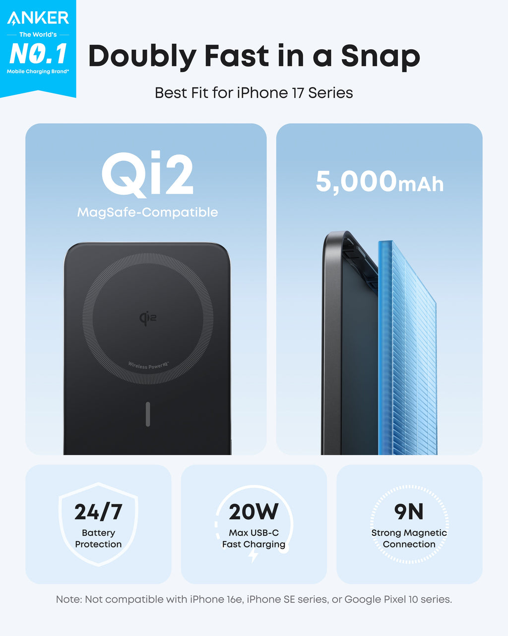Anker MagGo Power Bank (10K, Slim) and Anker Nano Power Bank (5K, MagGo, Slim)