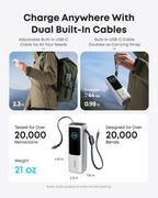Anker Laptop Power Bank (25K, 165W, Built-In and Retractable Cables) and Anker Nano Travel Adapter (5-in-1, 20W, 1-Pack)