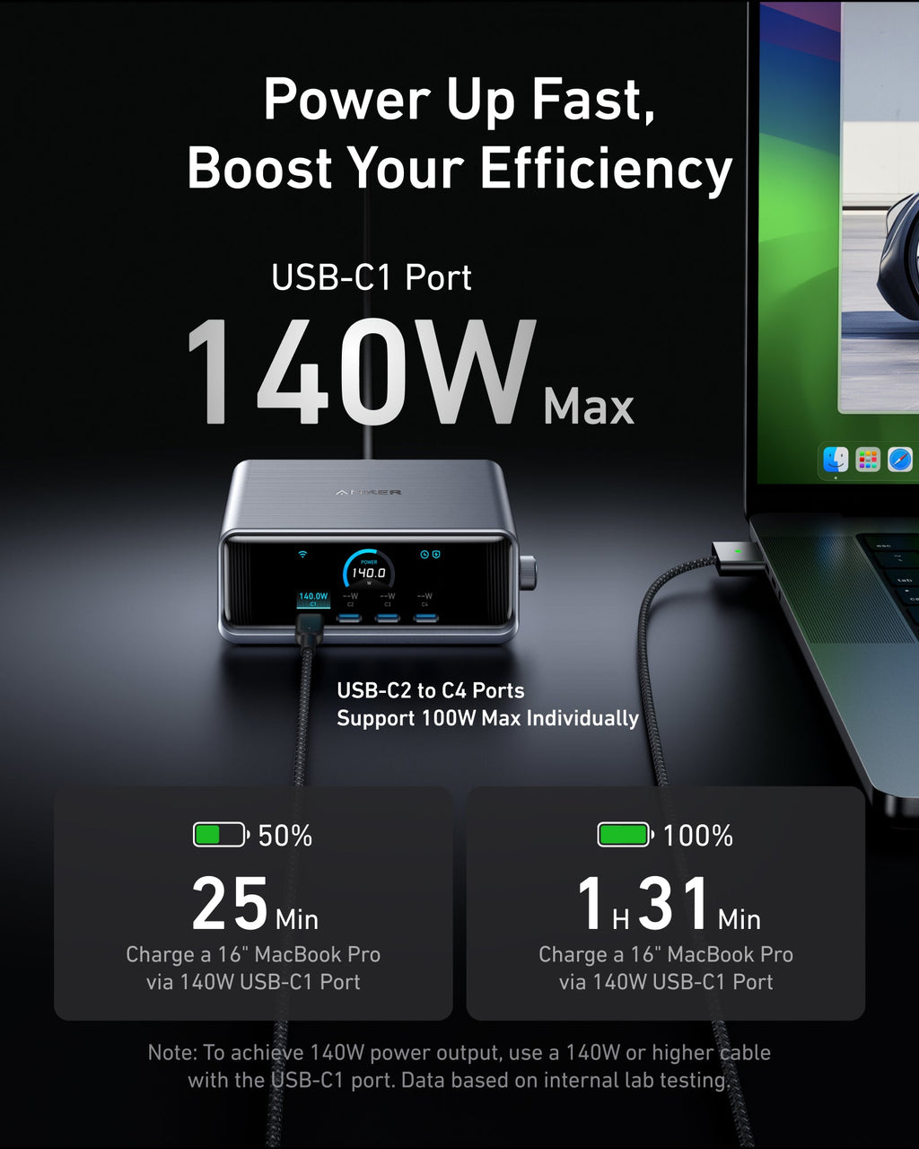 Anker Prime Charger (250W, 6 Ports, GaNPrime) and Charging Station (8-in-1, 240W)