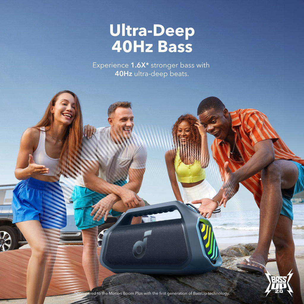 soundcore Boom 2 Plus Powerful Outdoor Bass Bluetooth Speaker