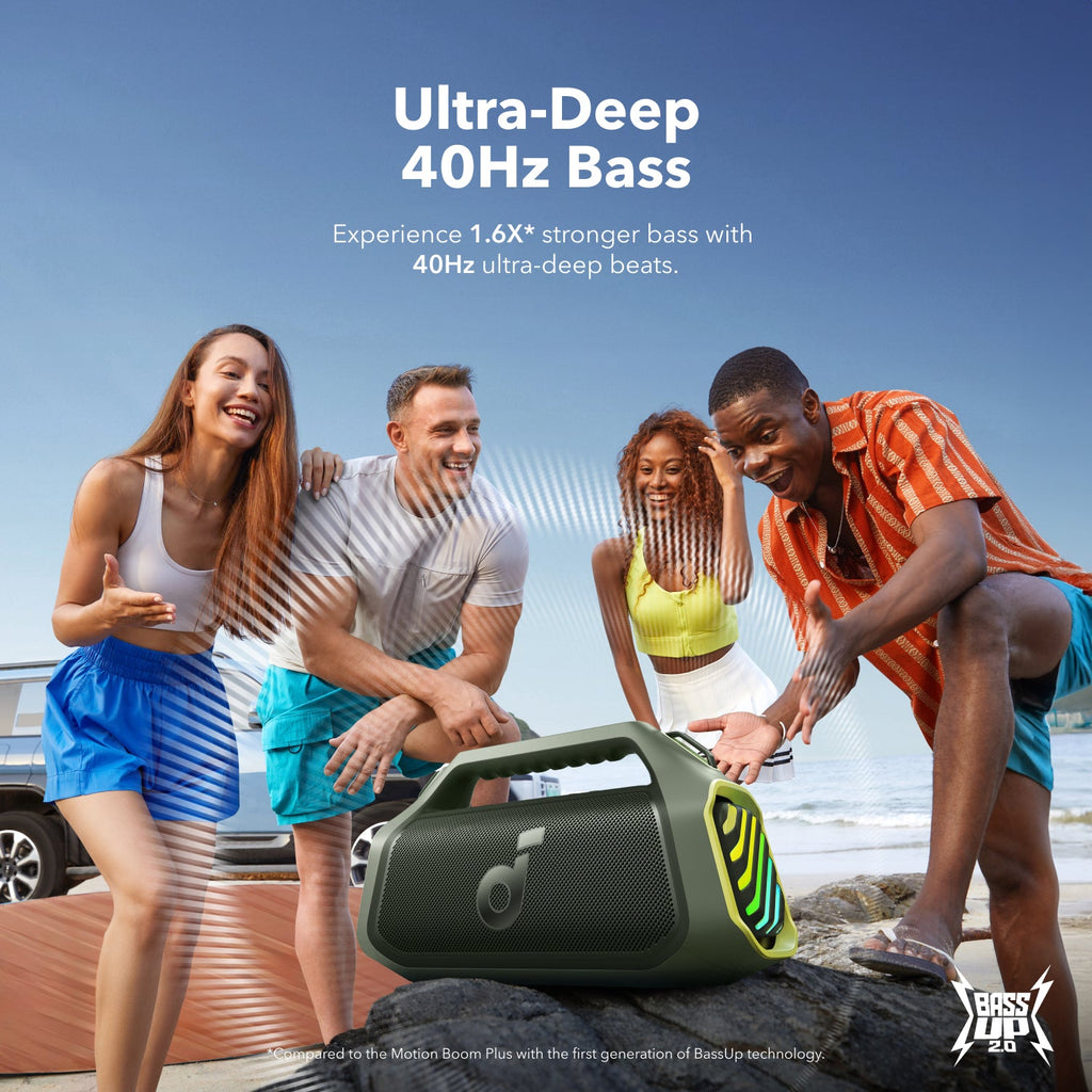 soundcore Boom 2 Plus Powerful Outdoor Bass Bluetooth Speaker
