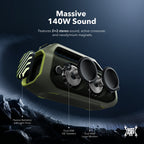 soundcore Boom 2 Plus | Powerful Outdoor Bass Bluetooth Speaker