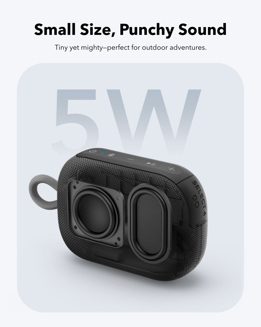 soundcore Select 4 Go Bluetooth Shower Speaker by Anker