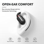 Soundcore by Anker V30i Open-Ear Headphones, Ultra-Comfort, Lightweight Design, Snug Fit, Ergonomic Ear Hooks, Robust Bass, 36H Playtime, Bluetooth 5.3, App Control, Clear Calls, Wireless Earbuds -TTS
