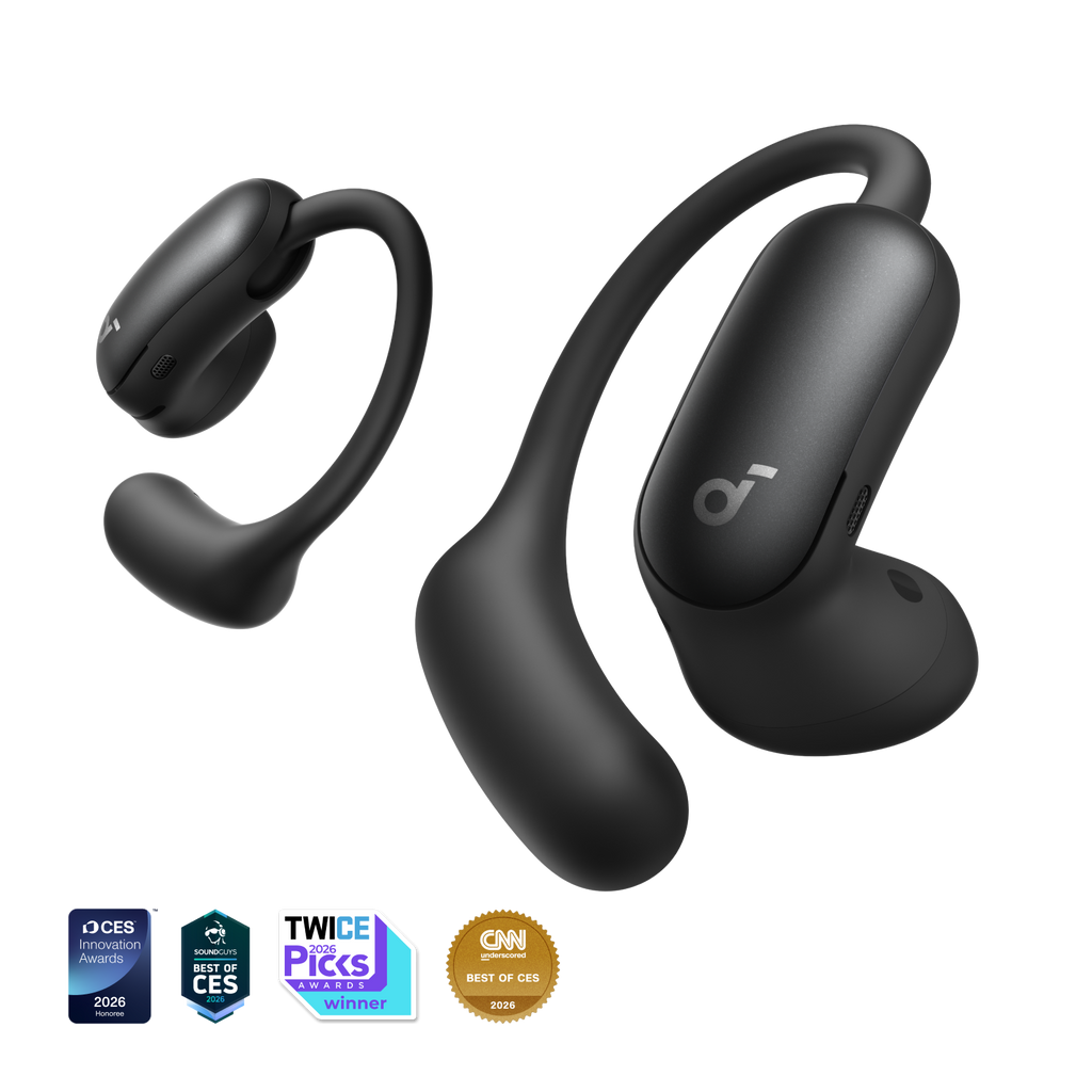 AeroFit 2 Pro Dual-Form Earbuds with Open-Ear and Active Noise Cancellation Form